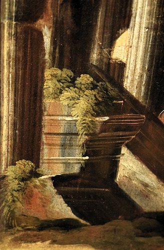 Paysage avec ruines architecturales